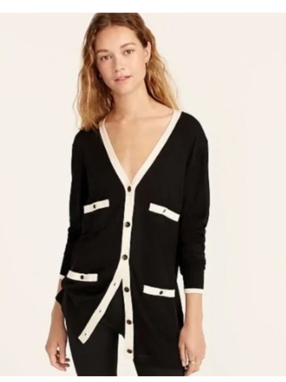 J. Crew Long Merino Wool Cardigan sweater Size Small